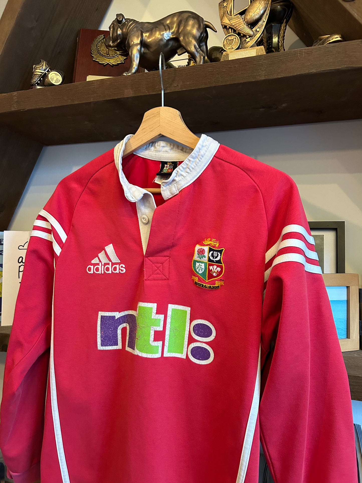 Adidas British & Irish Lions Vintage Rugby Shirt - Small
