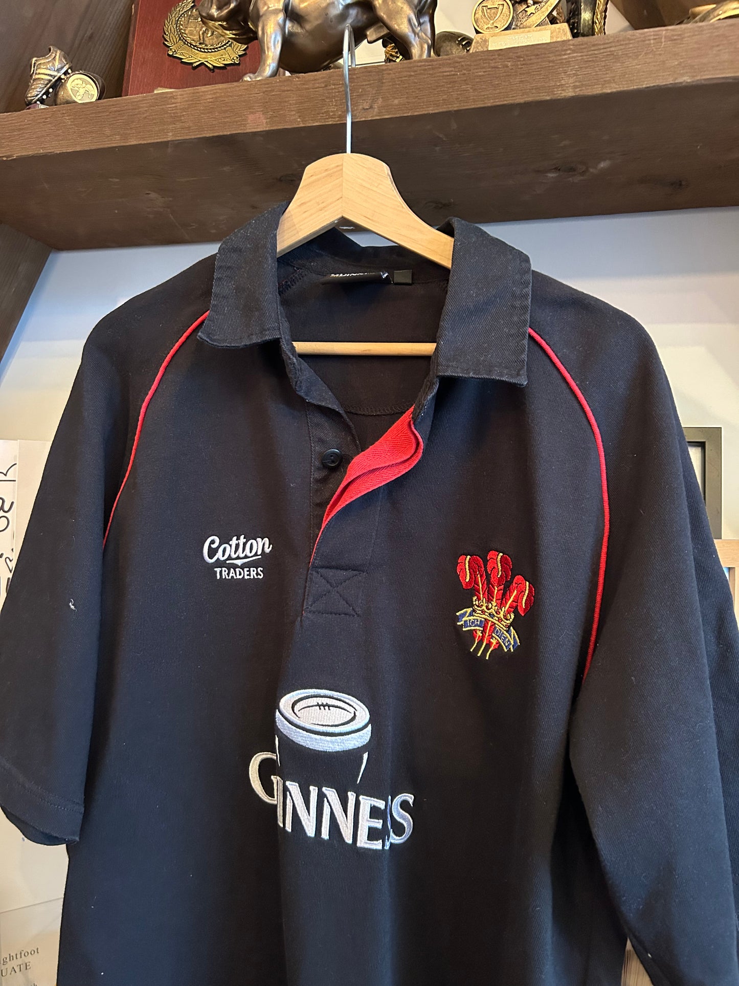 Cotton Traders & Guinness Wales Vintage Rugby Shirt - Large