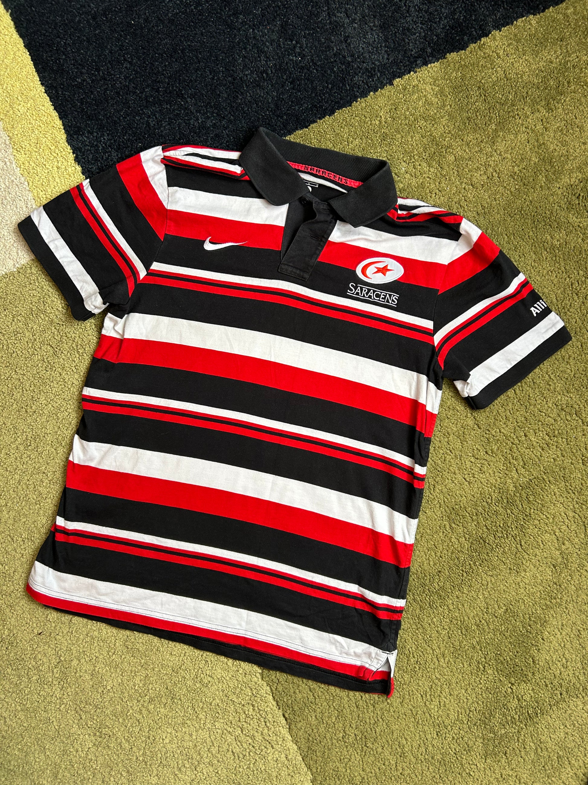 Nike Saracens Rugby Polo Shirt L Sportique