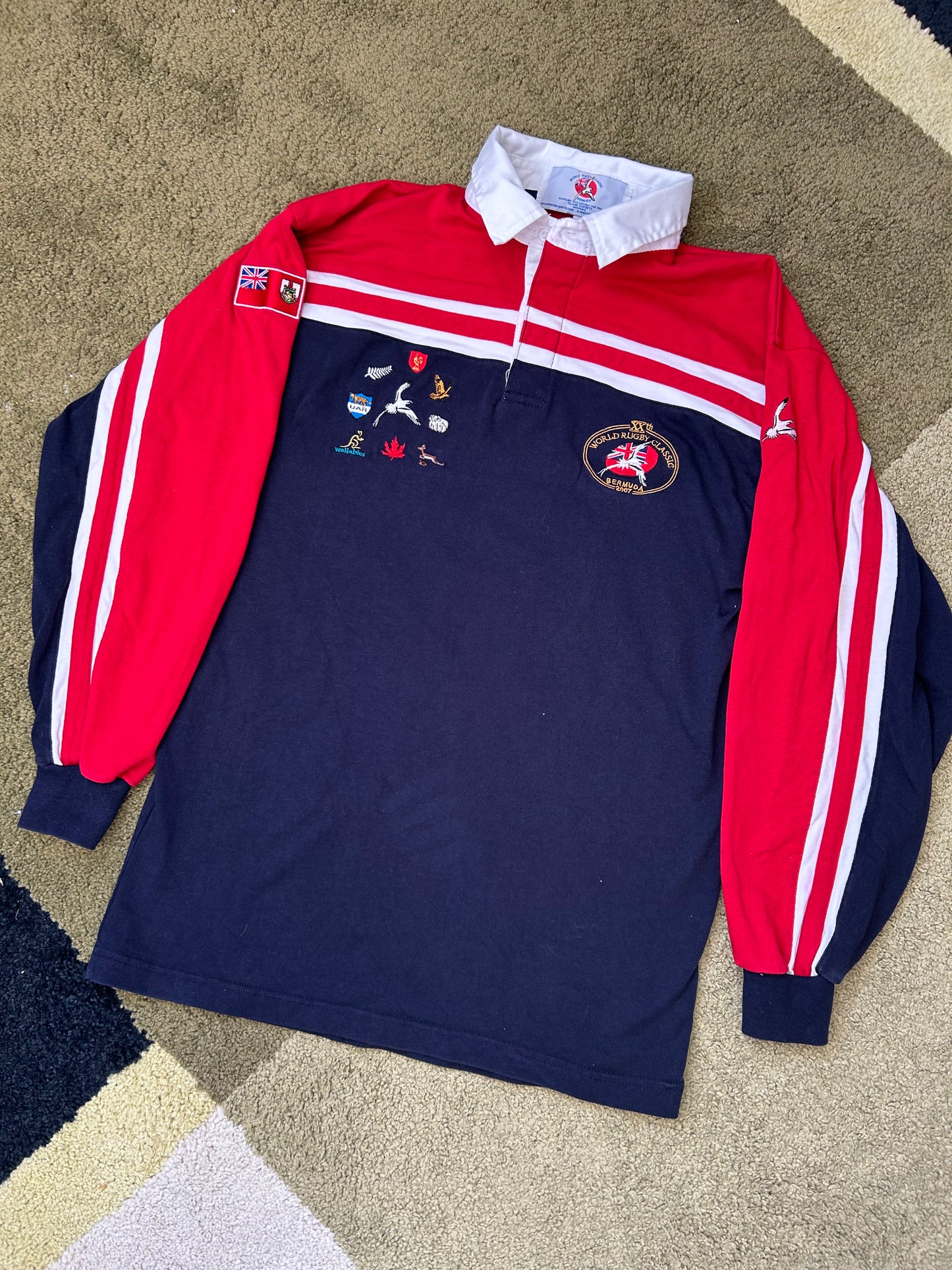 World Rugby Classic Bermuda 2007 Vintage Rugby Shirt - Medium 