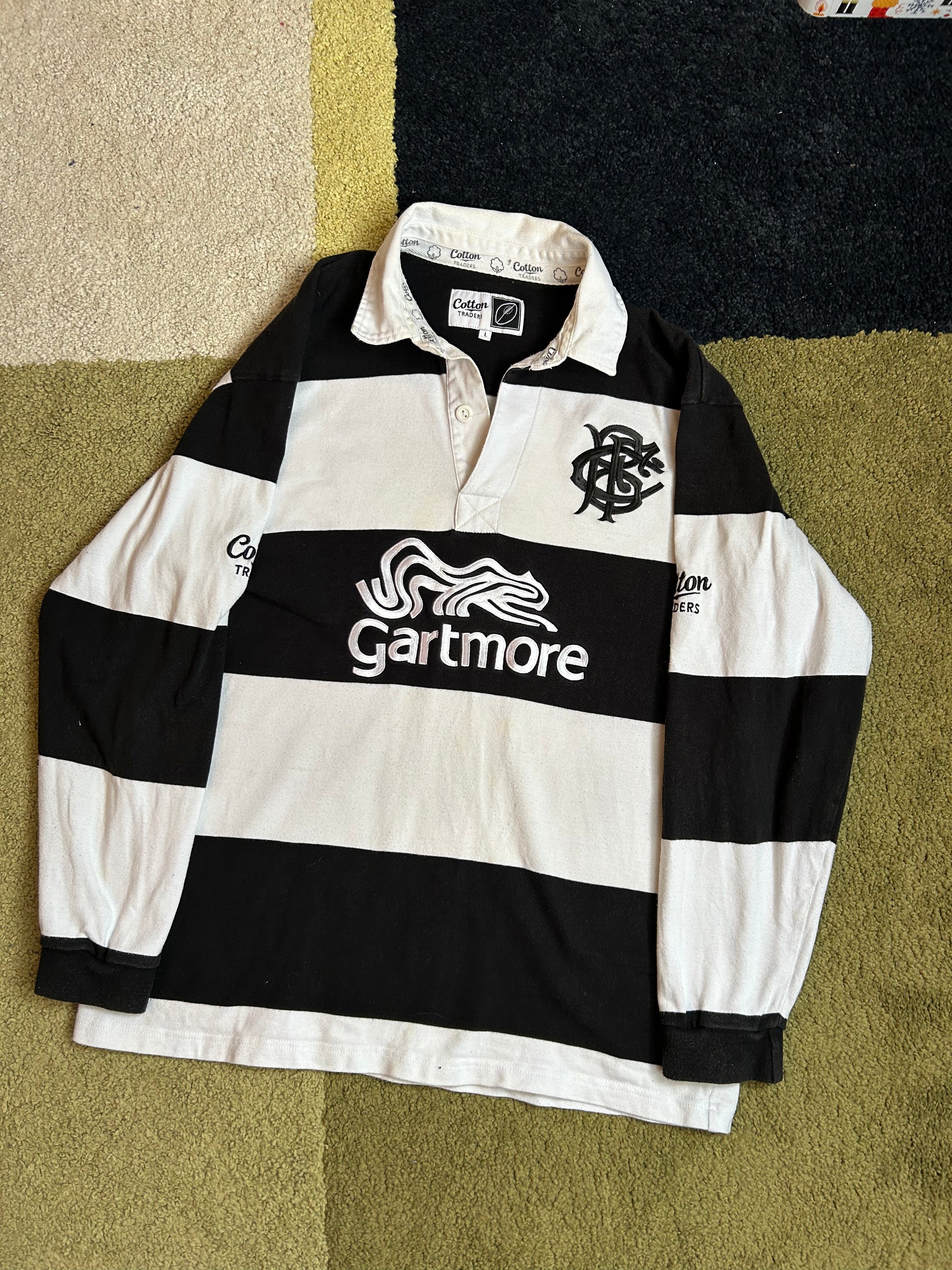 Cotton Traders Barbarians Vintage Rugby Shirt - Large