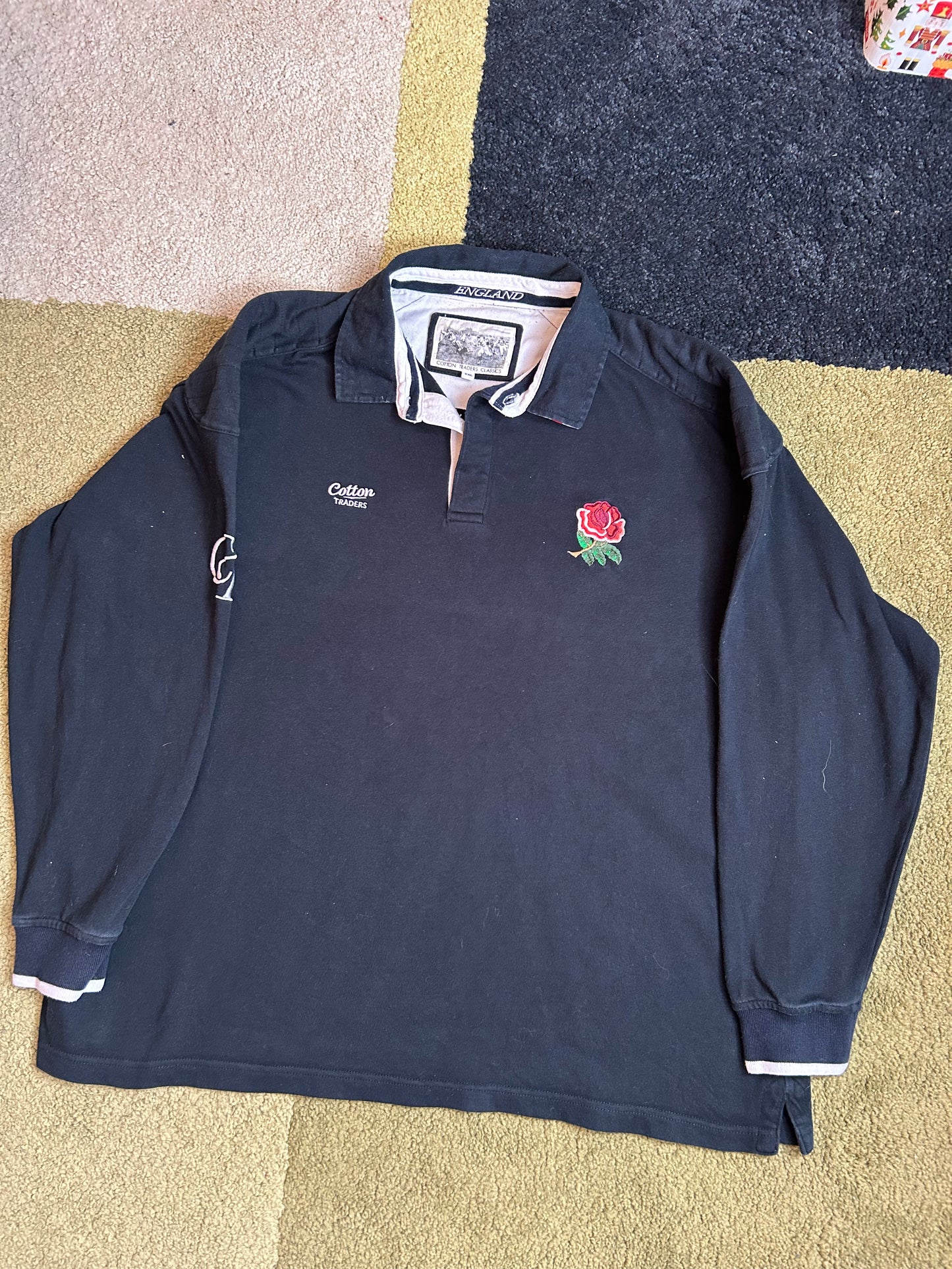 Cotton Traders England Vintage Rugby Shirt - 2XL 