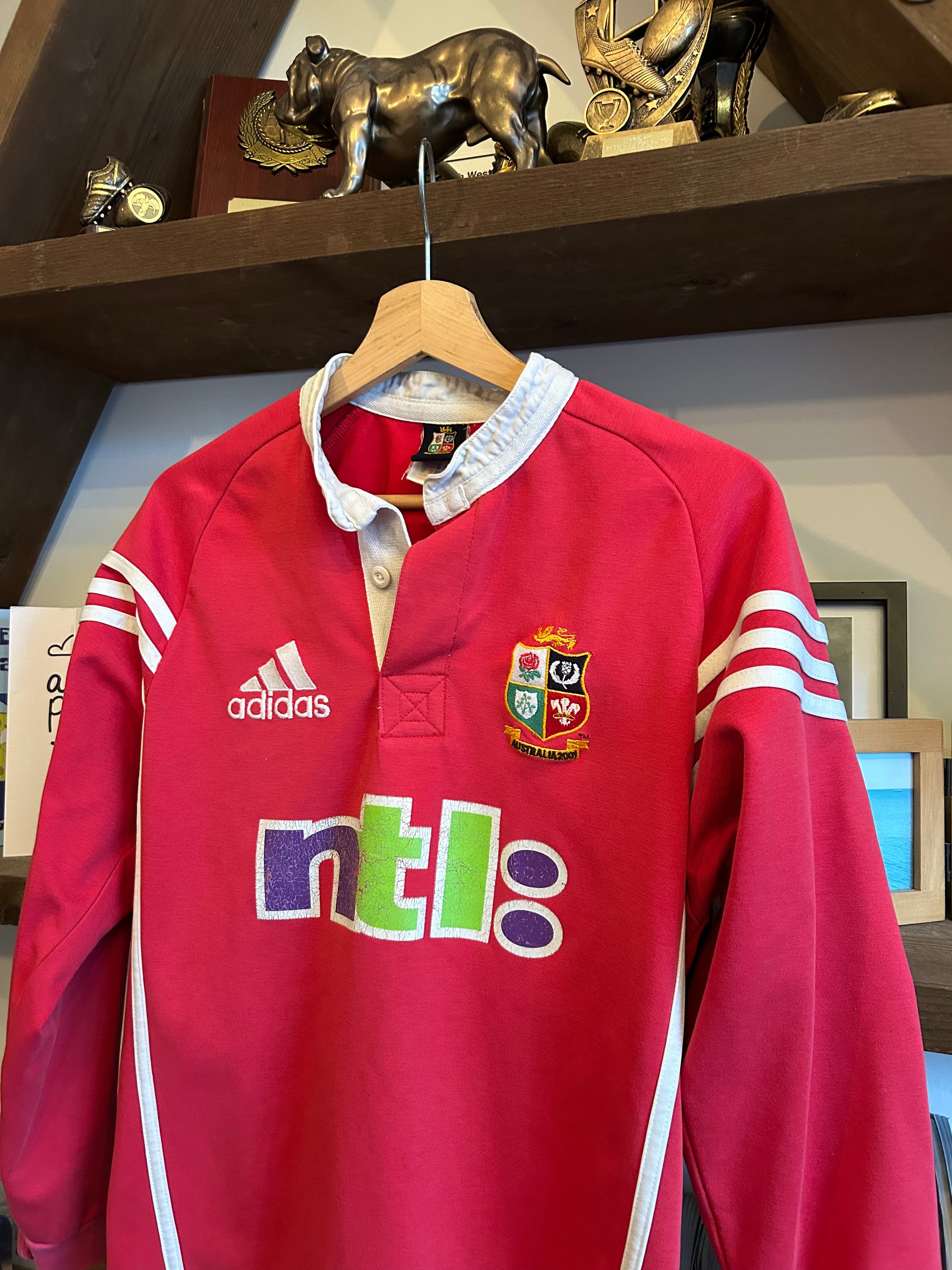 Adidas British & Irish Lions Vintage Rugby Shirt - Small
