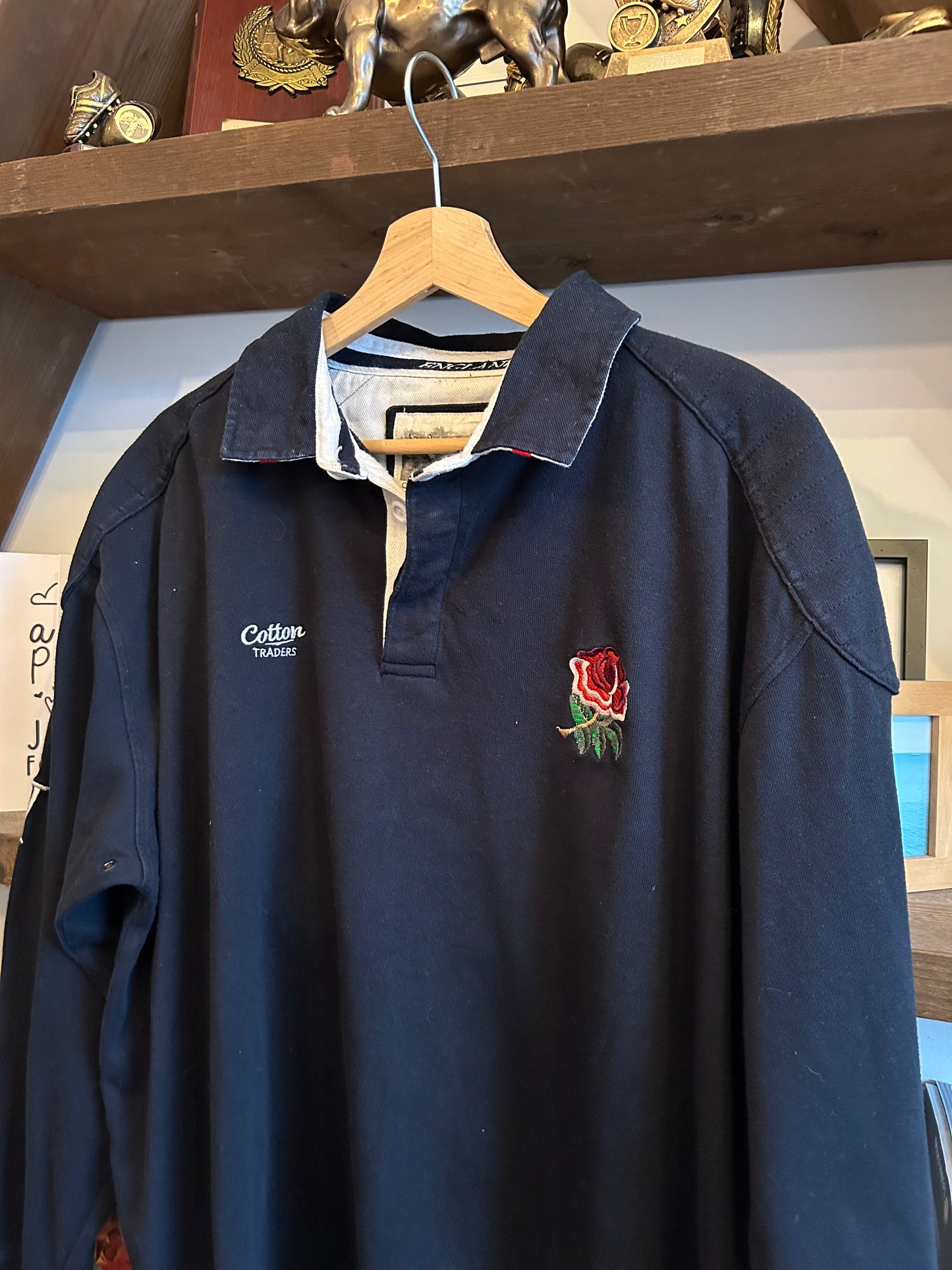 Cotton Traders England Vintage Rugby Shirt - 2XL 